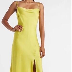 Express satin slip dress
